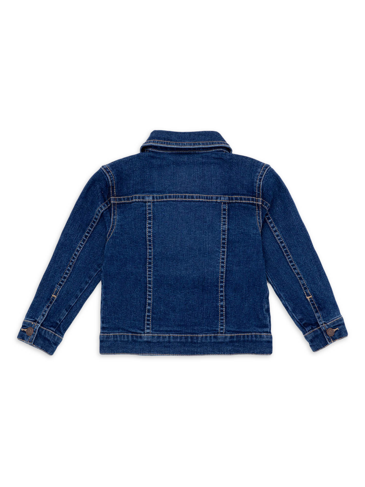 Jordache Long Sleeve Denim Single-Breasted Mid-Length Jacket (Infant or Toddler), 1 Pack - image 2 of 2