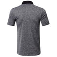 thumbnail image 2 of JTieacloth Night Shirt Men's Lapel Solid Color Business Casual Loose Short Sleeved T Shirt, 2 of 5