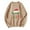Khaki, variant on Tetras Fall Sweatshirts for Women,Women's Christmas Printing Solid Loose Long Sleeve Top Sweatshirt