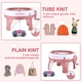 thumbnail image 5 of Widealiff 40 Needles Knitting Machine Handmade Yarn Plastic Knitting Machine Cylinder Sweater Hat Scarf Pants DIY Hand-knitted Adults Hand Crank Operation Sewing Tool, 5 of 9