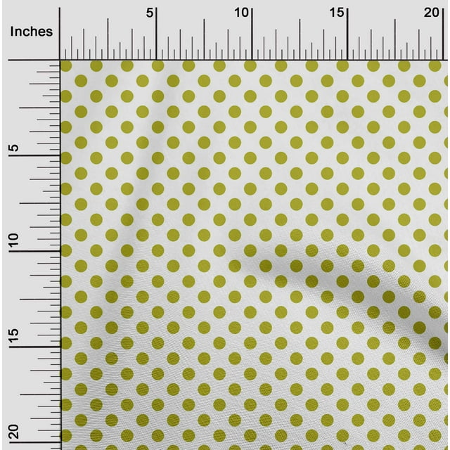 oneOone Cotton Silk Fabric Polka Dots Print Fabric By The Yard 42 Inch Wide