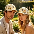 thumbnail image 4 of Luckky Limited Edition 2026 Garden Morning Baseball Cap,Botanical Bee Printed Baseball Cap,Lightweight Adjustable Casual Outdoor Sun Hat for Men & Women, 4 of 7