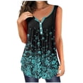 thumbnail image 2 of Aloohaidyvio Shirts for Women,Womens Tops Casual Sleeveless Crewneck Print Pullover Tank Shirt, 2 of 6