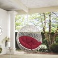thumbnail image 1 of Modway Chaise Balançoire de Patio Extérieure Sans Support en Blanc Rouge, 1 of 4