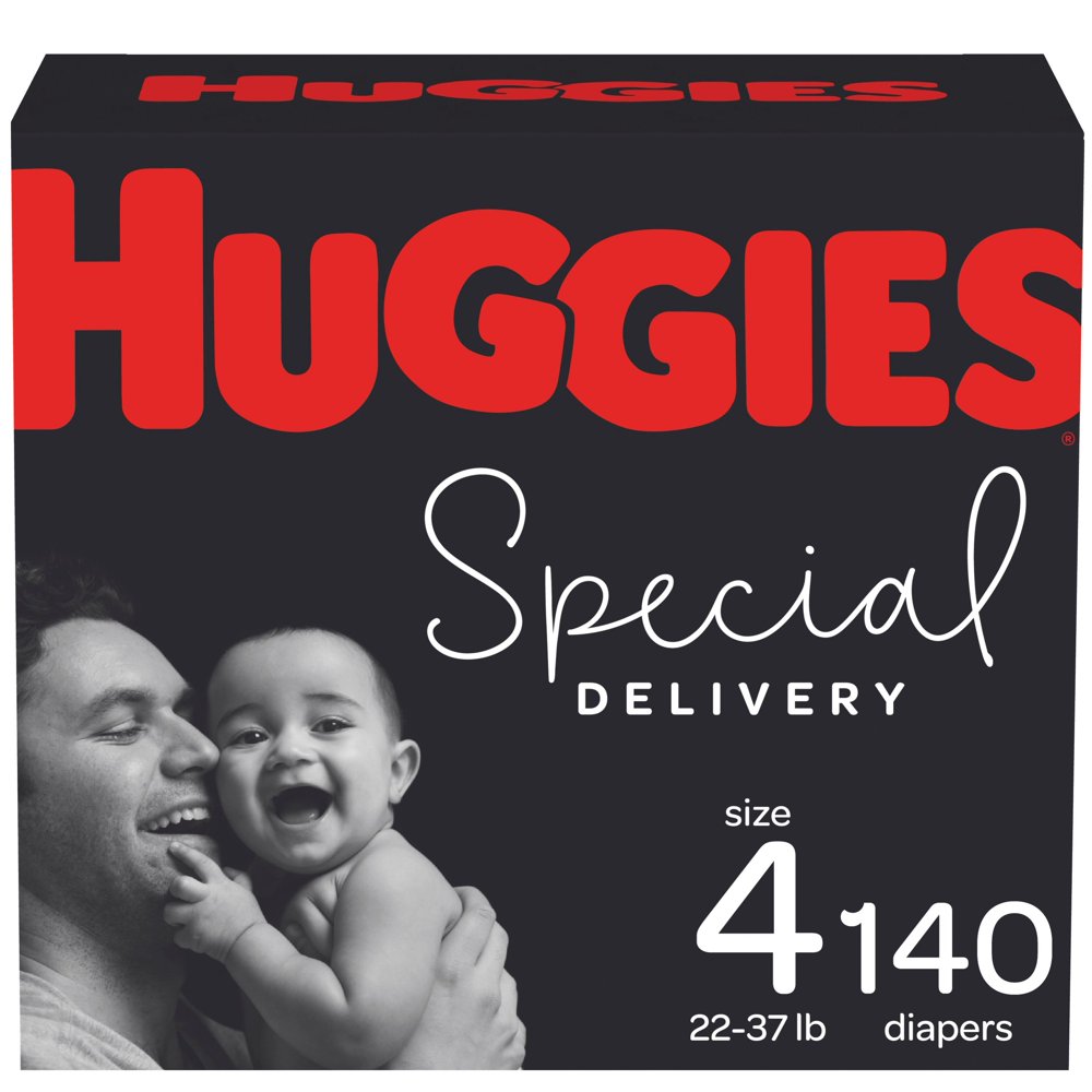 Huggies Special Delivery Hypoallergenic Baby Diapers, Size 4, 140 Ct