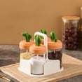 thumbnail image 4 of EGNMCR Organisateurs et Rangement de Garde-Robe, Organisation et Rangement, Bacs de Rangement Cuisine Pot d'Assaisonnement Transparent Étanche Pot d'Assaisonnement Quantitatif Poulet Grande Ouverture Pot en Verre Pots à Épices en Verre, 4 of 6