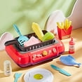 thumbnail image 3 of Children‘s Barbecue Table Toys Play Home Color-changing Food Simulation Cooking Rice Cooking Multifunctional Induction Cooker, 3 of 7