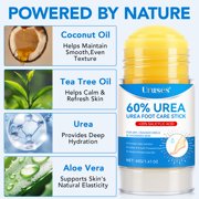 Uruses Urea Foot Care Stick for Dry Cracked Heels, 60% Urea Cream Moisturizing Balm for Feet, 1.41 oz