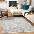 thumbnail image 3 of Grey Geometric Area Rugs for Living Room Washable Rugs Boho Moroccan Area Rug Soft Neutral Geometric Bohemian Carpet Distressed Indoor Rug for Bedroom Dining Room Office Foldable Nonslip Rug, 3 of 9
