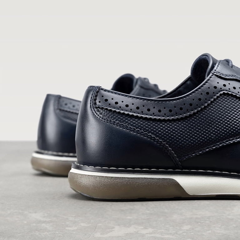 Bruno Marc Navy and Black Derby Sneakers Amazon.com | Bruno Marc Men main image 2