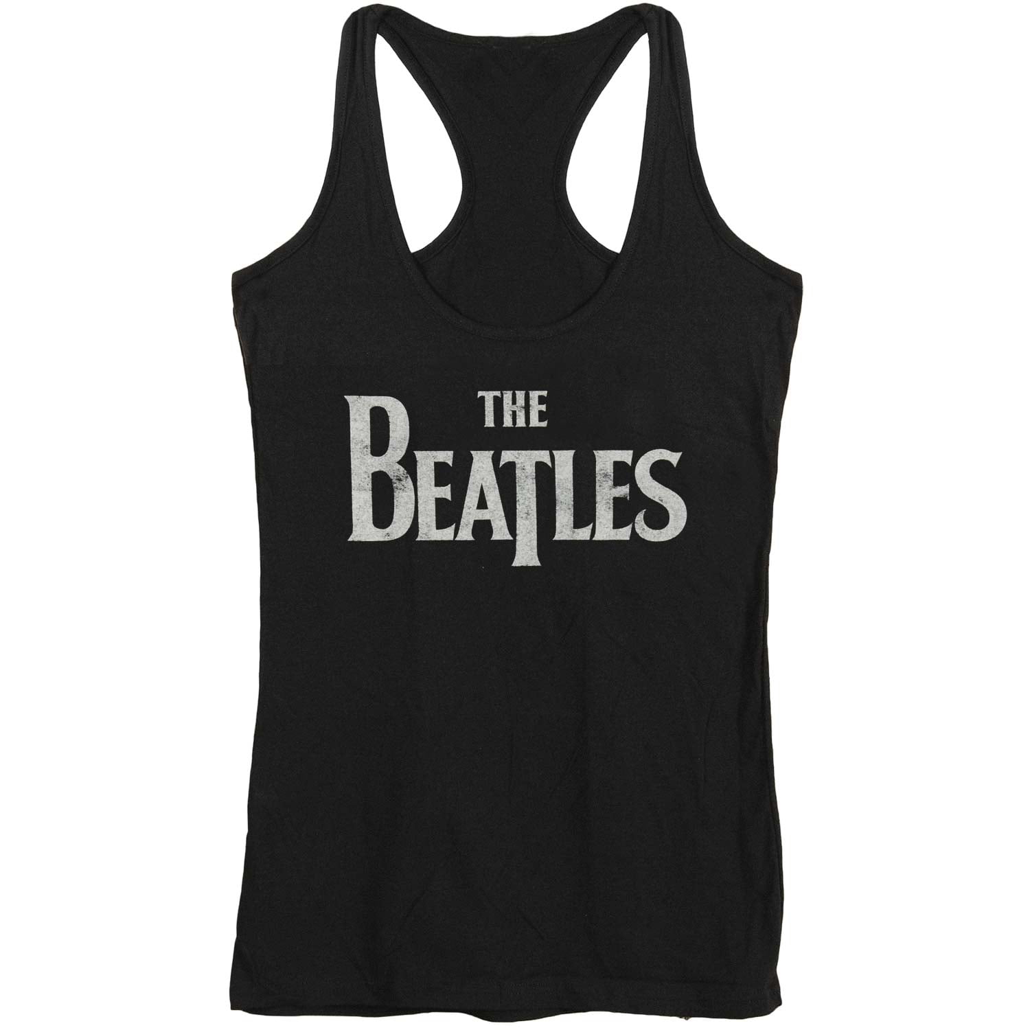 Beatles Names Logo Charcoal Grey Juniors Cropped T Shirt New Official 