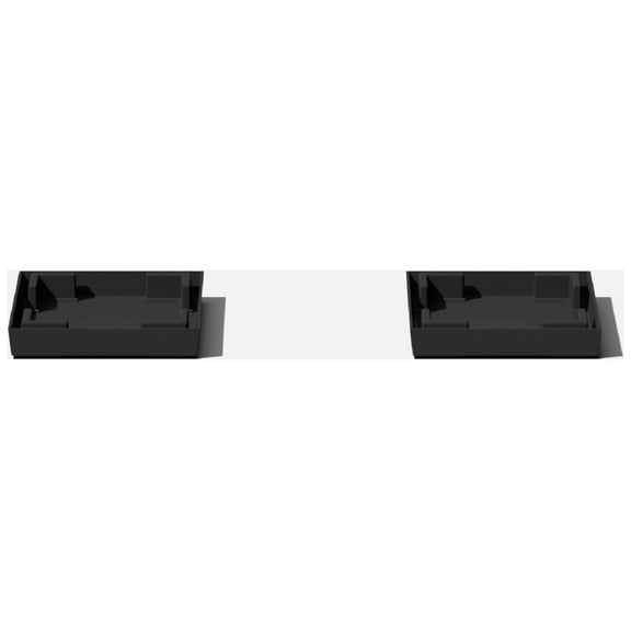 Veradek Pure Series Midland 26" Plastic Planter Tray 2-Pack Black