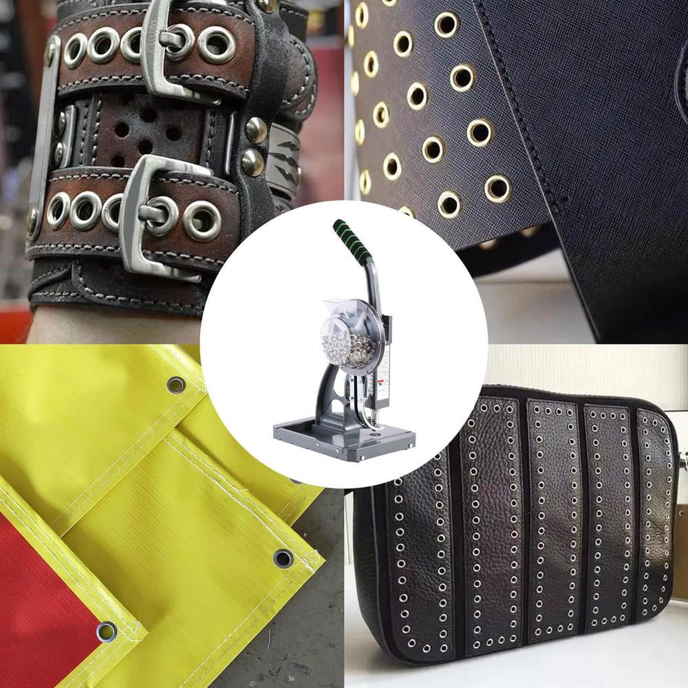 WZTO Grommet Machine Industrial Eyelet Grommet Machine Heavy Duty Auto Refill Hand Press Punch Tool Industrial Eyelet Grommet Machine with 2000 Grommets Eyelets for Curtains attractive