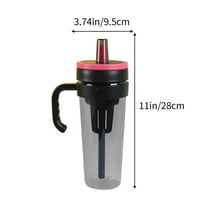 Large Capacity Tea Brewing Ice Brew Cup Straw Cup Tea Water Separation Plastic Cup Summer Water Bottles