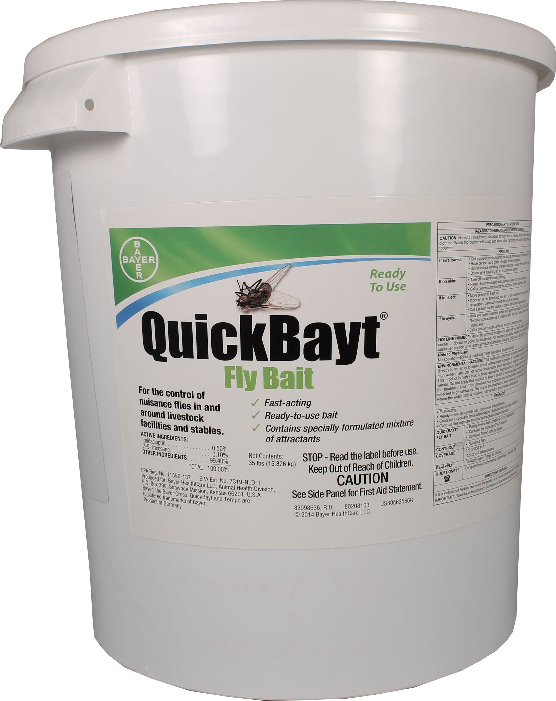 Bayer Animal Health DQuickbayt Fly Bait 35 Pound