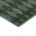 thumbnail image 4 of Addison Rugs Mayfield Washable Transitional Diamonds Olive Runner Rug, 2'3" x 7'6", 4 of 5