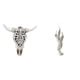 thumbnail image 1 of Escultura de pared de calavera,Estatua de resina con cabeza de vaca para decoración de pared y hogar,Figura decorativa,Escultura de plumas para escritorio,oficina,decoración del hogar,Figura, 1 of 8