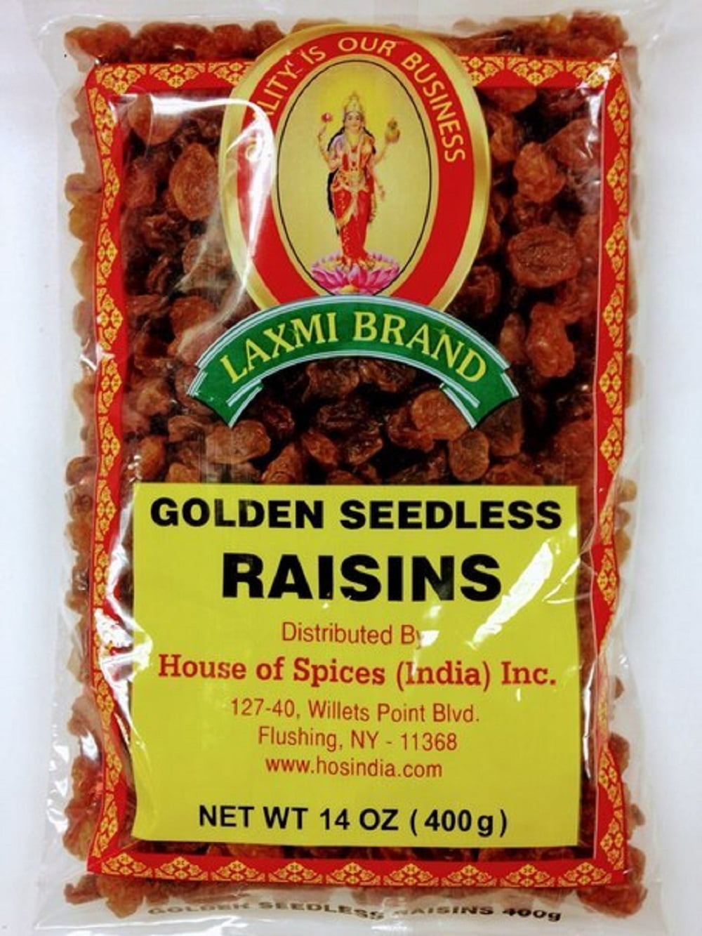 LAXMI Golden Raisins 400g [PACK OF 3]