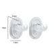 thumbnail image 4 of 2 uds ganchos adhesivos abrazadera de suspensión pegajosa fácil para baño de cocina (blanco) Sywqhk Libre de BPA, 4 of 4