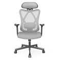 thumbnail image 2 of Kontor Mesh Adjustable Office Desk Chair, Gray, 2 of 5