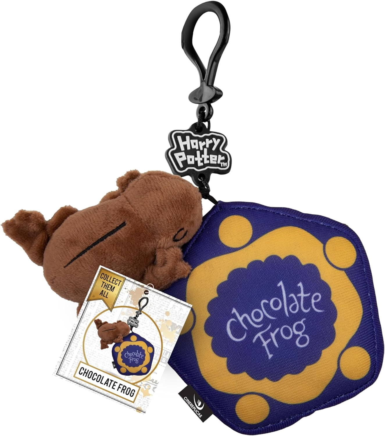Cinereplicas Harry Potter  Chocolate Frog Plush Keyring  Official Licensed, multicoloured