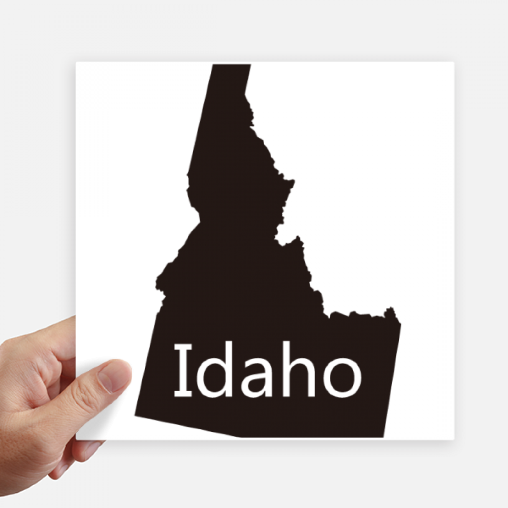 Idaho The United States Of America Map Sticker Tags Wall Picture Laptop