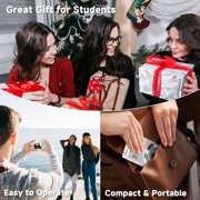 KEEPBERRY 4K Compact Digital Camera,Auto Focus 16x Zoom, 64GB TFCard, Lightweight, Silver, for Teens