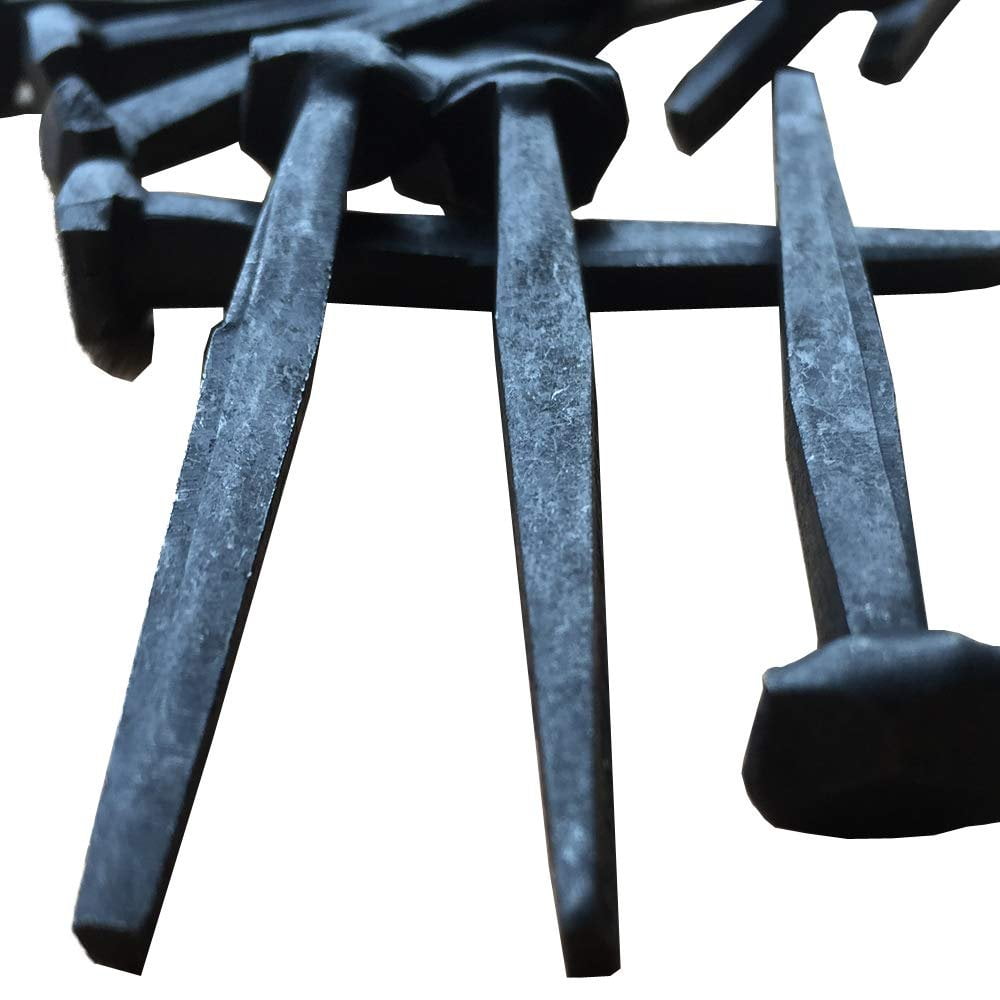 50 1" Steel Decorative Antique Wrought Head Nails-Rose Head Nails