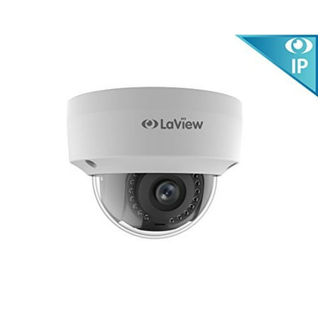 LaView 1080P 2MP IP High Resolution, Day and Night, Indoor/Outdoor, White Dome Security Camera, (Best High Resolution Ip Camera)