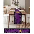 thumbnail image 6 of Halloween Table Runner Modern Castle Witch Forest Moon Purple Tablerunners 13 x 120 Inch, Table Decorations Tabletop Scarf for Summer Gathering Holiday Farmhouse Kitchen Dining Decor, 6 of 6