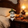 thumbnail image 4 of PoyoKee Ghost Reading Book Halloween Decorations, Light Cute Ghost Reading Book Figurine Desk Decor, Halloween Decor for Entryway Shelf Table Bedroom, 4 of 5