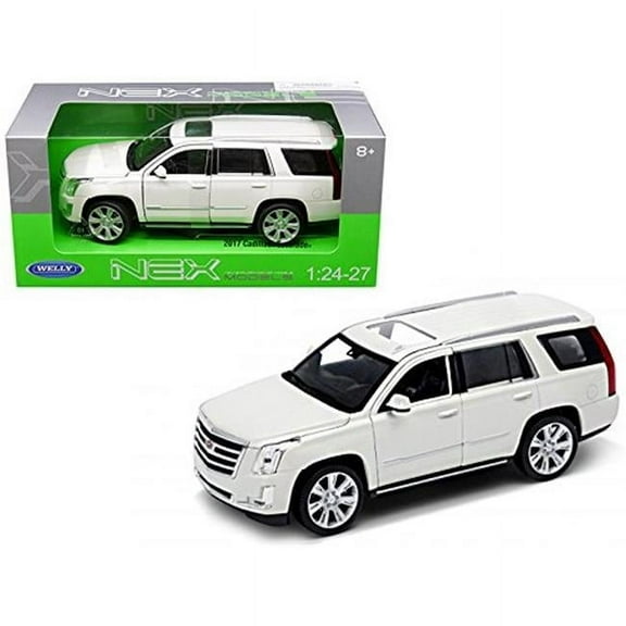 Welly 24084W 2017 Cadillac Escalade with Sunroof White 1-24 - 1-27 Diecast Model Car