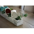 thumbnail image 3 of BARNWOODUSA Rustic Centerpiece Barnwood Box Dining Room Table Decorations for Home Décor Coffe Table Décor Planter Box White Wash 35.5" L, 3 of 9