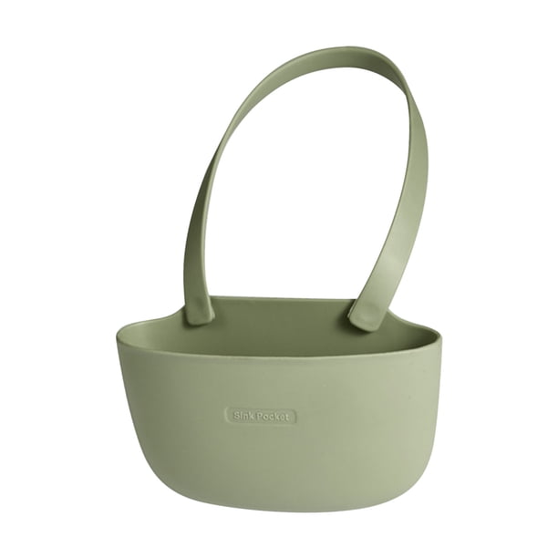 Bolsa colgante para utensilios de cocina, accesorios de cocina, utensilios de cocina, herramientas de cocina o fregadero de cocina de doble capa, multifunción para el hogar, almacenamiento de residuos