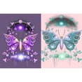 thumbnail image 1 of Taladro de pintura de diamante (DE6093) 5D mariposa DIY artesanía de animales de diamantes de imitación redonda completa 20X30cm Hugtrwg Para estrenar, 1 of 1