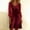Red, variant on Vetsdori Holiday Mini Dresses for Women Sequined Cocktail Dresses Party Long Sleeve Crew Neck Plain,Mujer Formal Juniors Dress Pleated
