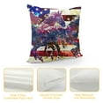 thumbnail image 4 of Orinice Horse Flag Stars and Stripes Graphic Decorative Men Women Boy Girl Room Cushion Throw Pillow Cover 24x24in, 4 of 5