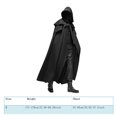 thumbnail image 4 of Hooded Cloak, Soft Polyester Comfortable Wear,  Atmosphere Spooky, Family Fun Party Decoration, Witches, 4 of 6