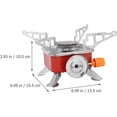thumbnail image 4 of Generic Ultralight Backpacking Stove, Portable Folding Camping Gas Burner for Outdoor Hiking and Cooking, 4 of 8
