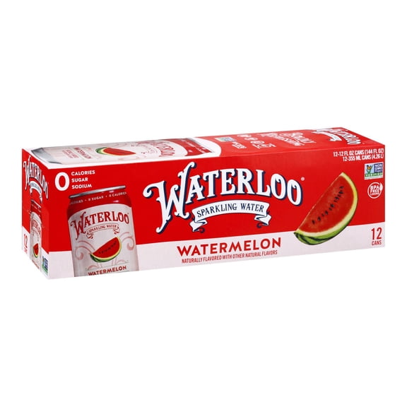 WATERLOO SPARKL - Refreshing Watermelon Sparkling Water - 144 Fo, Case of 2