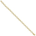 thumbnail image 2 of Real 14kt Yellow Gold 5mm Religious Icthus (Fish) Chain Bracelet; 7 inch; Lobster Clasp; for Adults and Teens; for Women and Men, 2 of 3