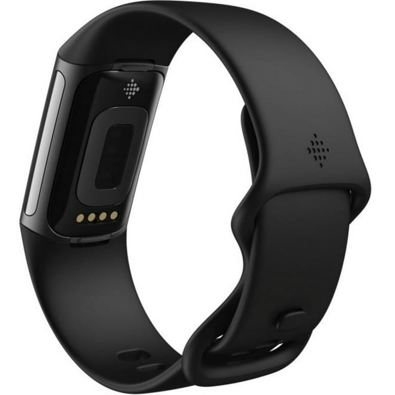 Fitbit Charge Black/Graphite Fitness Stainless Tracker 5 - Steel