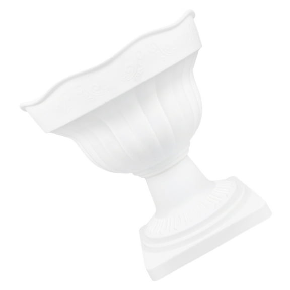 HONITANO 1Pcs Roman Style Plastic Urn Planter for Home Decor and Parties 11.8x11.8x11.8in