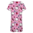 thumbnail image 5 of Hello Kitty Nightgowns for Women Short Sleeve Night Gown Soft Sleep Shirts Women's Sleepwear Print Sleep Dress, 5 of 7