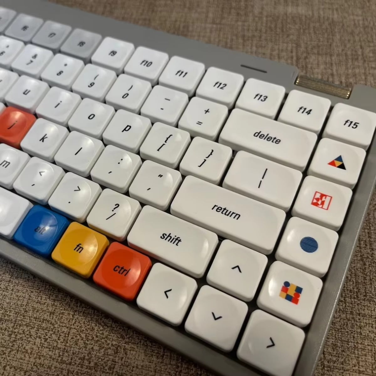Orange LCK Time-Themed Keycaps (10-Pack) – PBT Sublimation Low-Profile Keycaps for Spacebar 1 Mechanical Keyboard