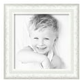 thumbnail image 2 of ArtToFrames 15" x 15" Majestic White Picture Frame, 15x15 inch Silver Wood Poster Frame (WOM-5198),  Pack, 2 of 7