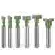 thumbnail image 2 of Fresa para ranuras en T, brocas para enrutador con forma de ranura en T de 6,35 mm, juego de 6 brocas para enrutador con ranura en T con vástago para herramientas eléctricas y herramientas para traba, 2 of 5
