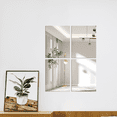 Wall Mirror Tiles Mirror Wall Stickers, Self Adhesive Acrylic Mirror ...