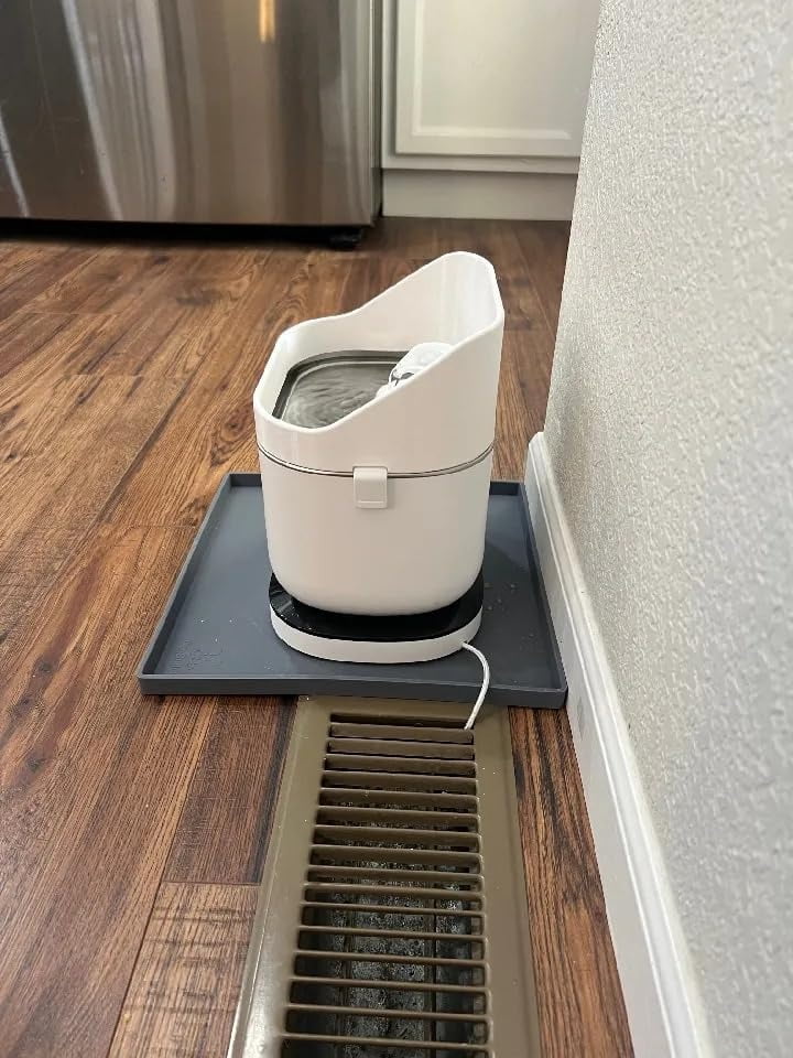 Cat Water Fountain Splash Guard for PETLIBRO DockStream, Prevent Water Spills, Fits Stainless Steel Basin, Easy to Remove & Clean