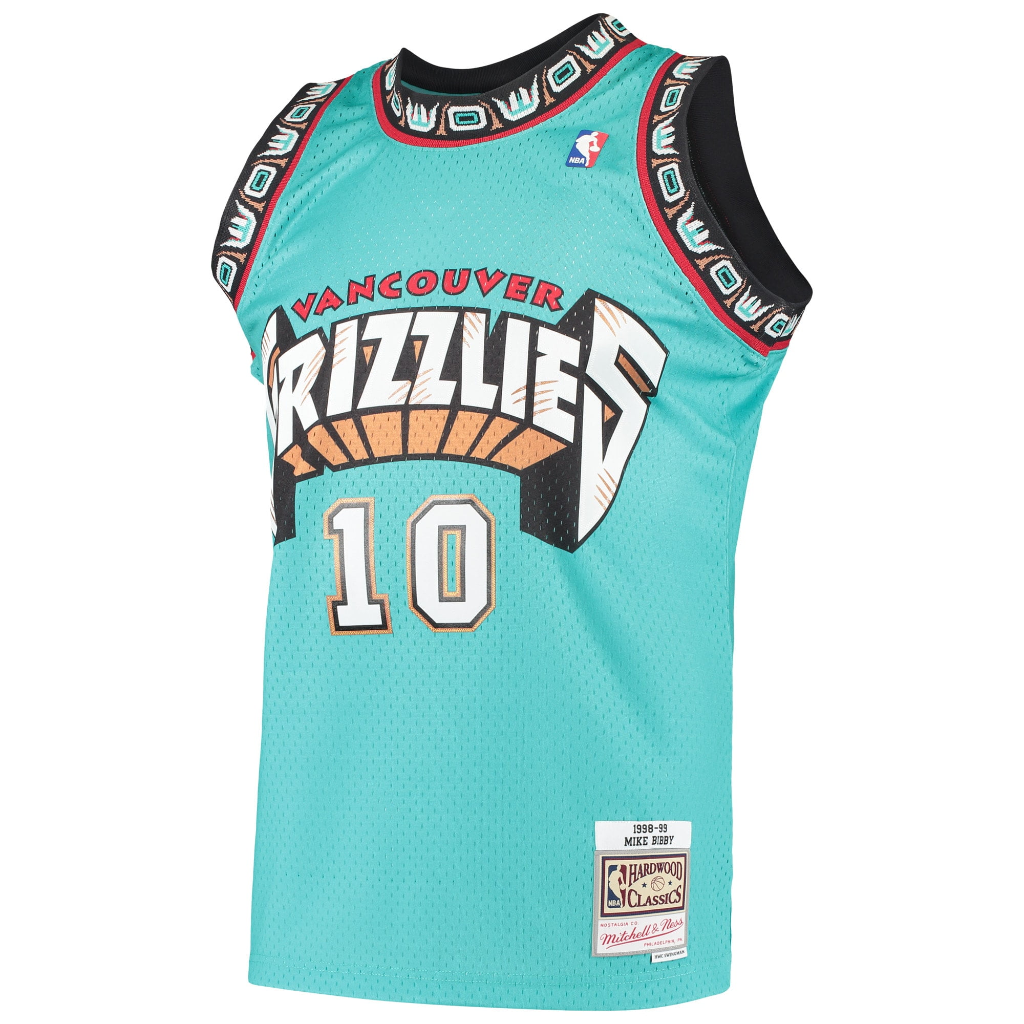 Retro Vancouver Grizzlies Mike Bibby Basketball Shorts Stitched Green 